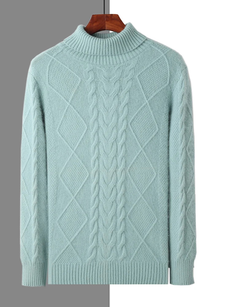 Elegant Pattern Cashmere Sweater