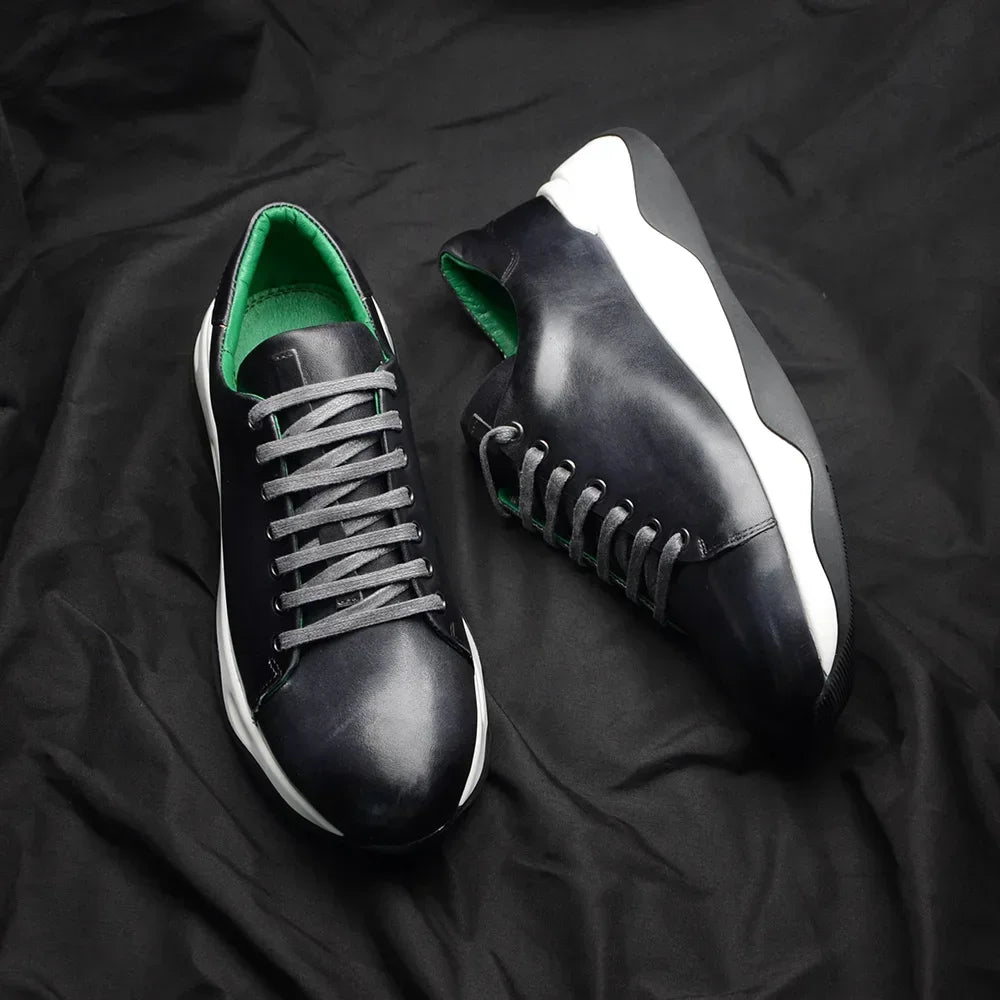 High Cowhide Leather Shoes