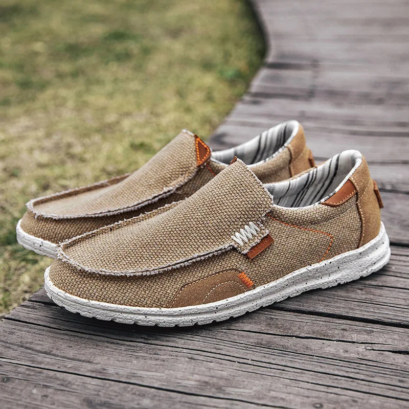 Mocassins élégants en toile
