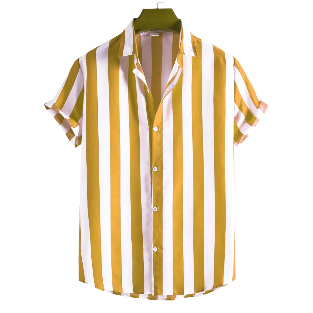 Striped Short Sleeved Summer Shirt