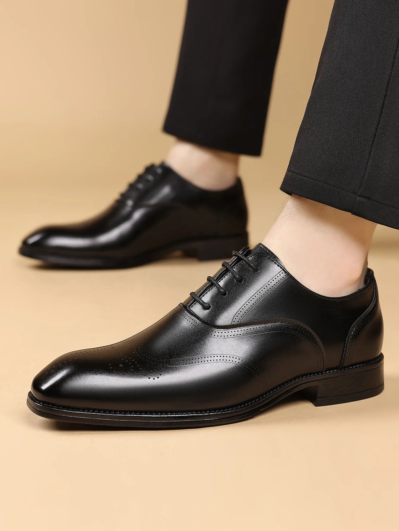 Chaussures de mariage chic en cuir