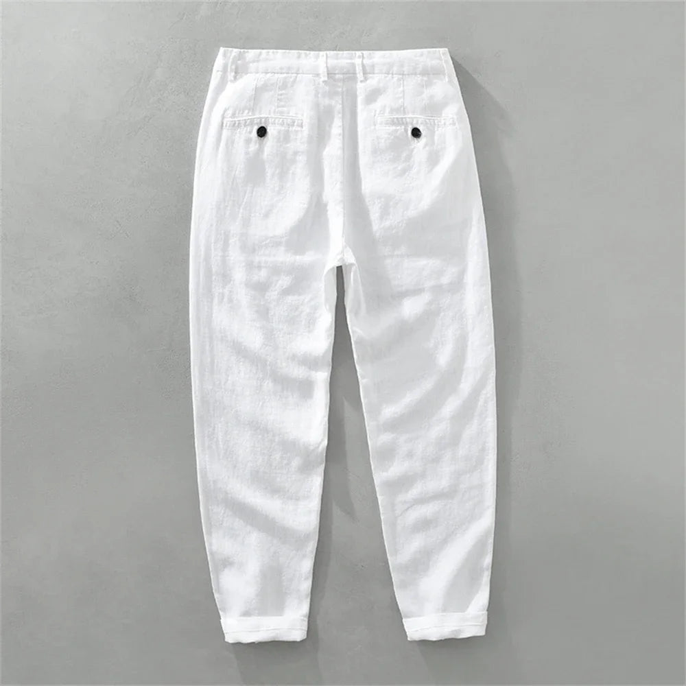 Pantaloni da spiaggia casual in lino