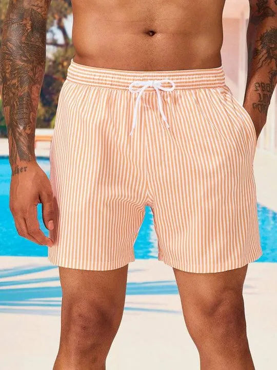 Eleganti pantaloncini da bagno a righe