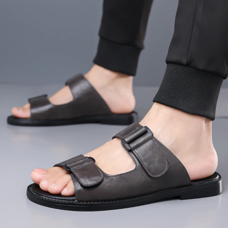 Breahable Leather Sandals