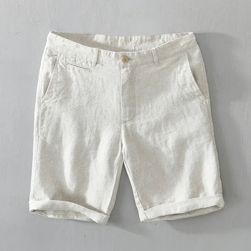 Short en lin haut de gamme
