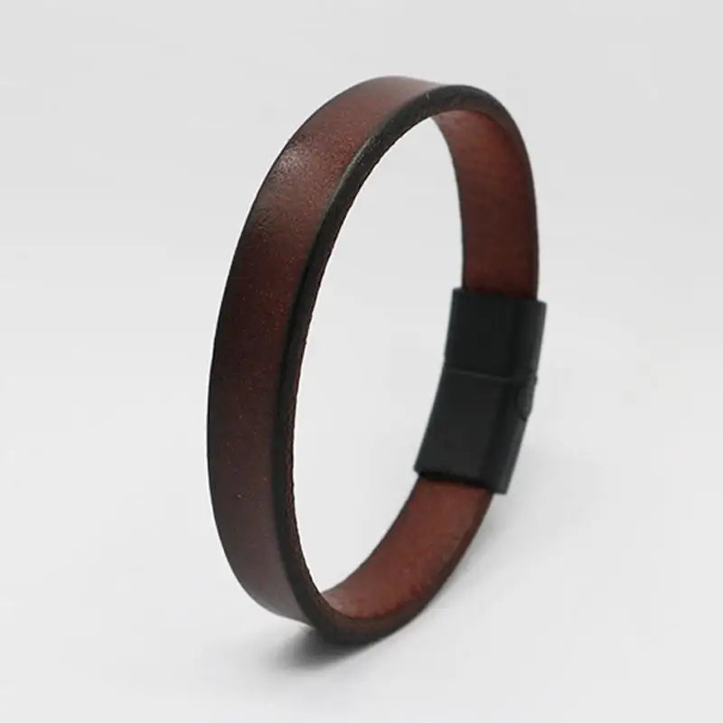 Leather Wrap Men's Bracelet