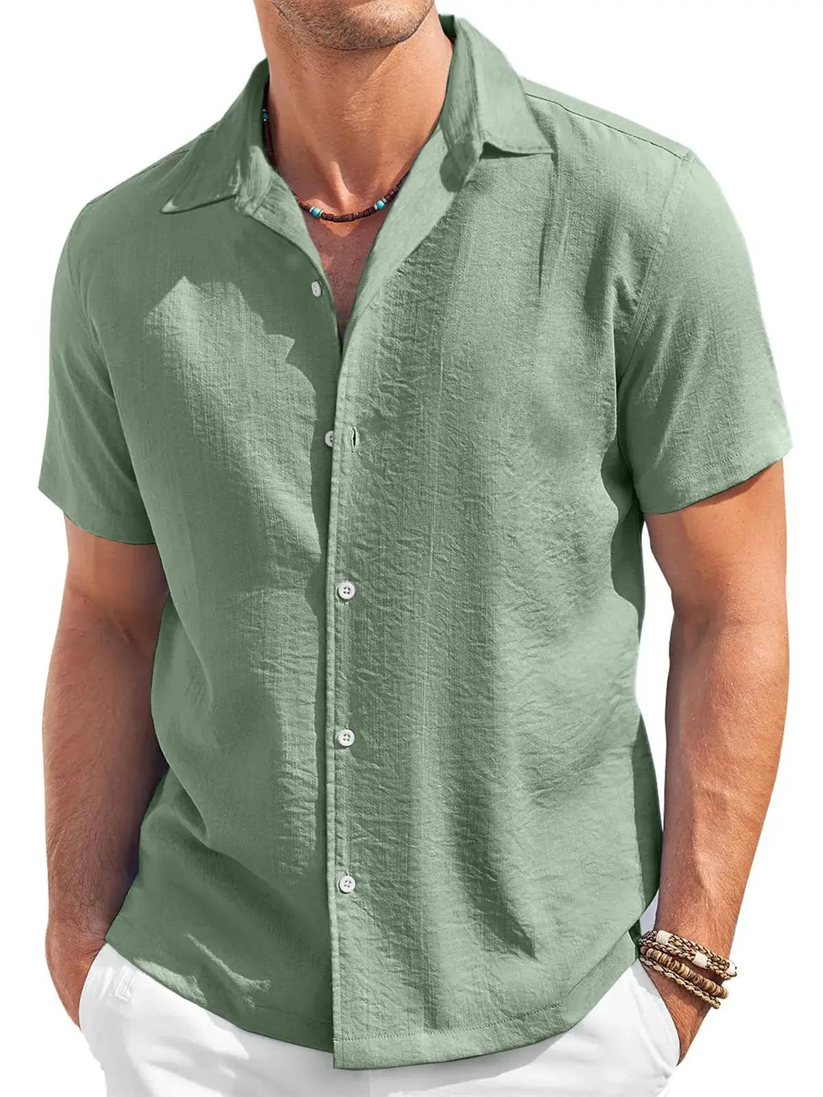 Casual Short Sleeve Men's Shirt