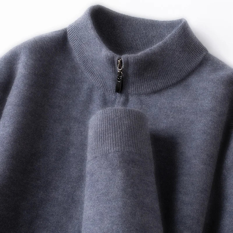 Australian Merino Wool Zip Sweater