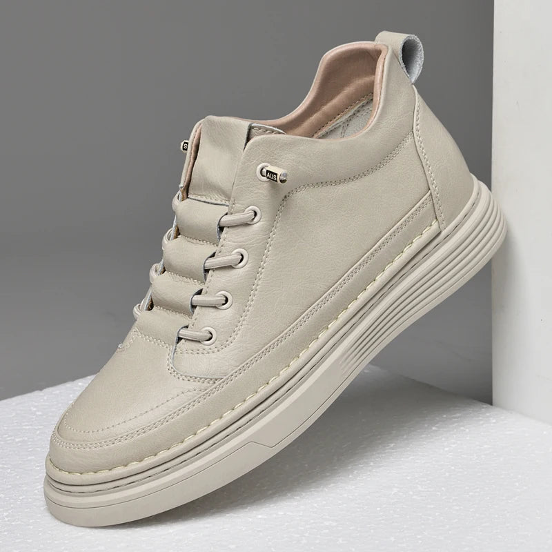 Elegant High Leather Oxford Shoes