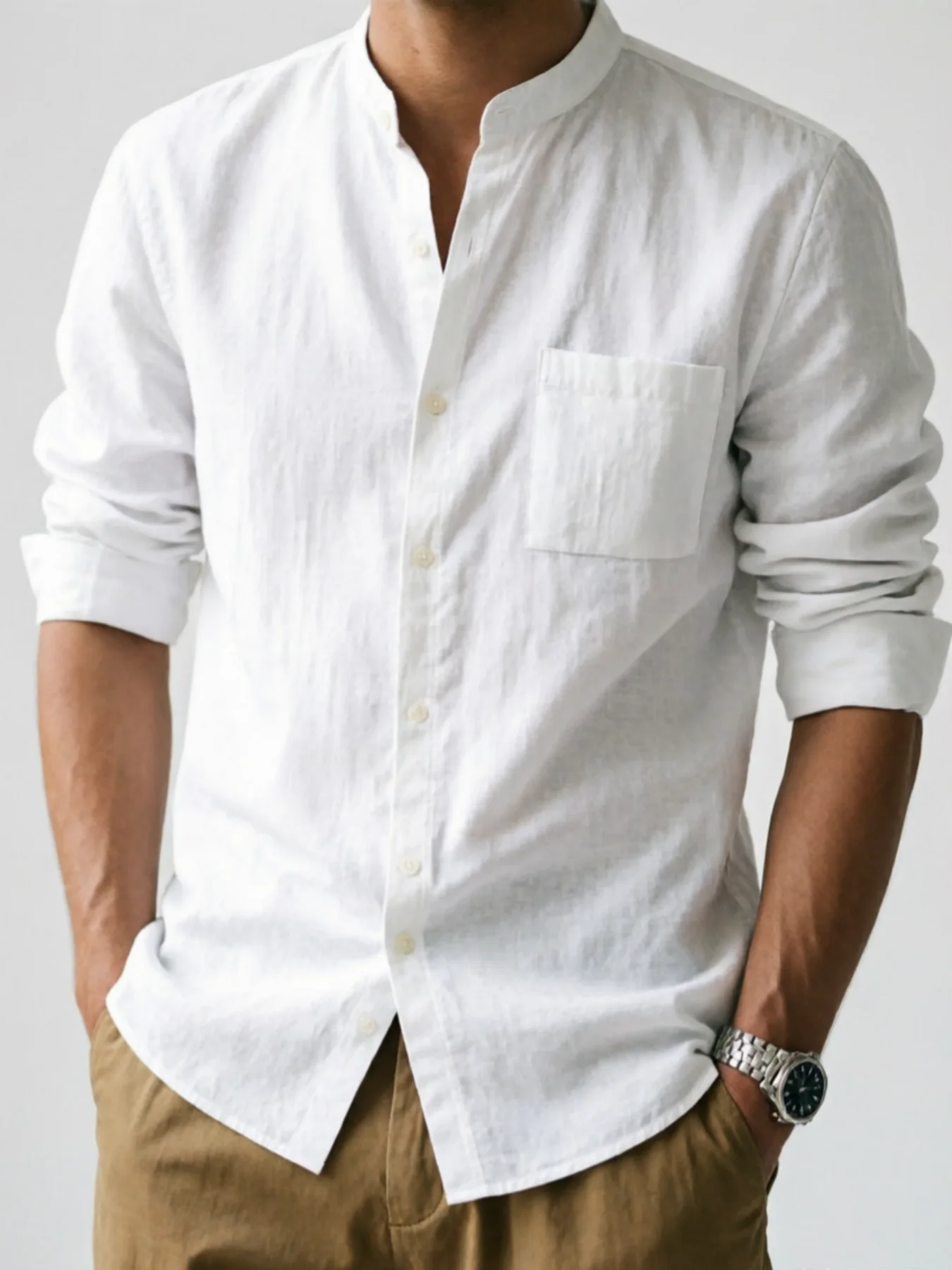 Elegant Linen Summer Shirt