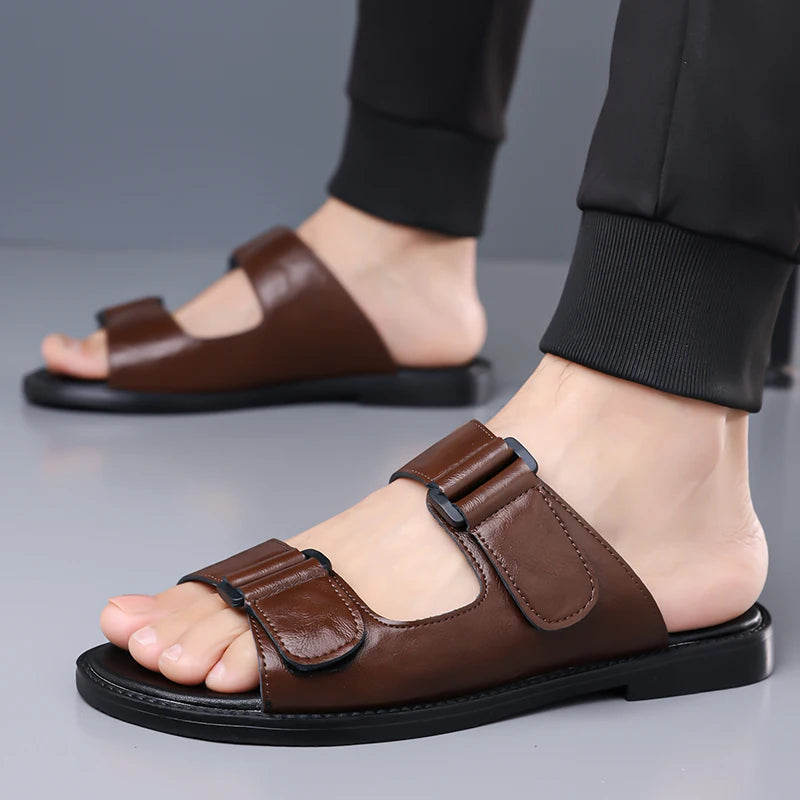 Breahable Leather Sandals