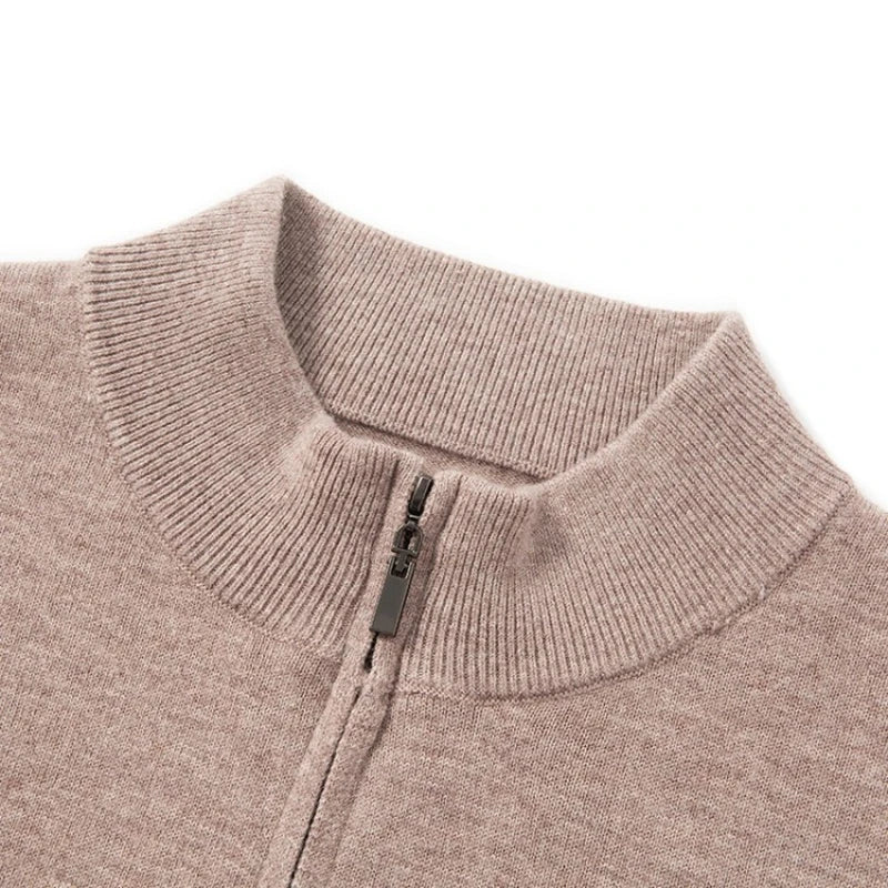 Australian Merino Wool Zip Sweater