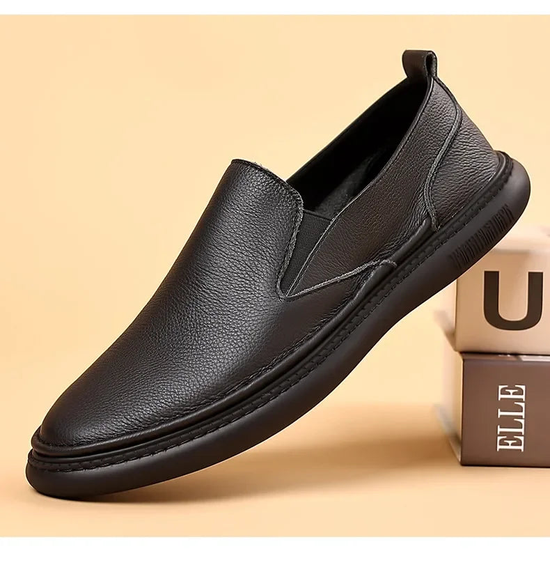 Elegant Leather Slip-On Shoes