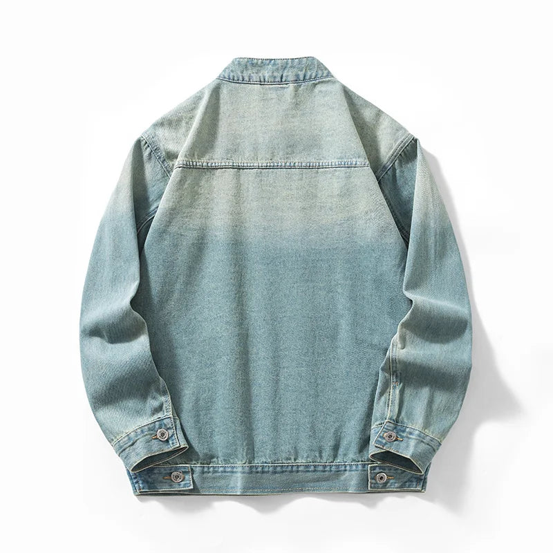 Veste en jean à fermeture éclair