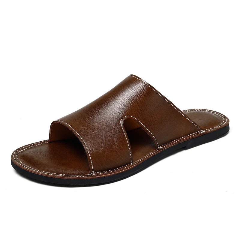Pantofole casual in pelle