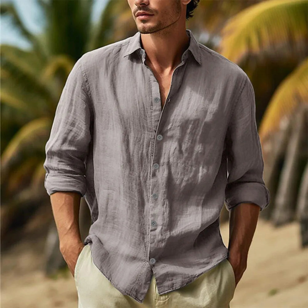 Camicia di lino casual