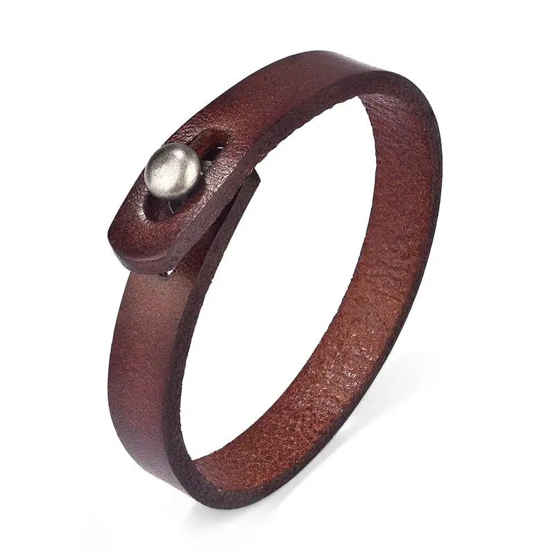 Leather Wrap Men's Bracelet