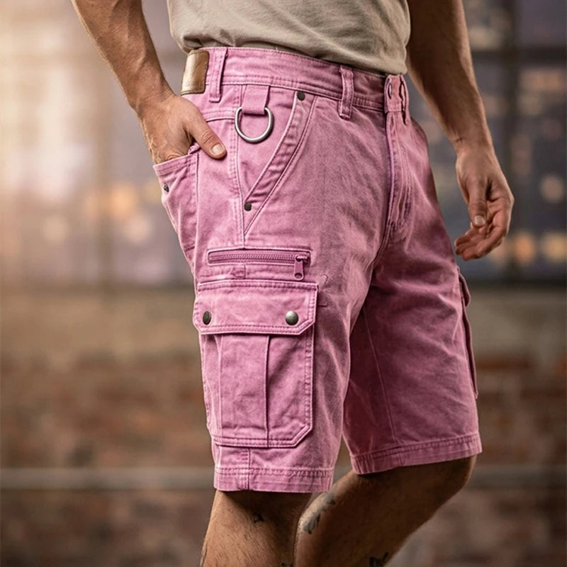 Eleganti pantaloncini cargo da uomo