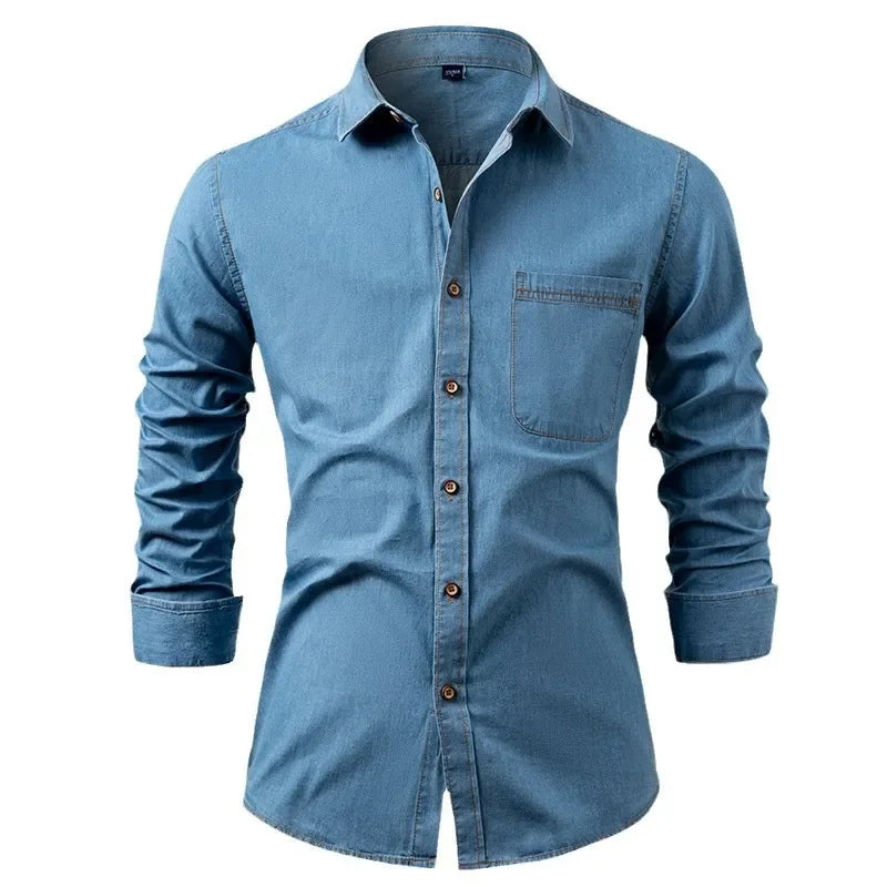 Chemise en jean décontractée