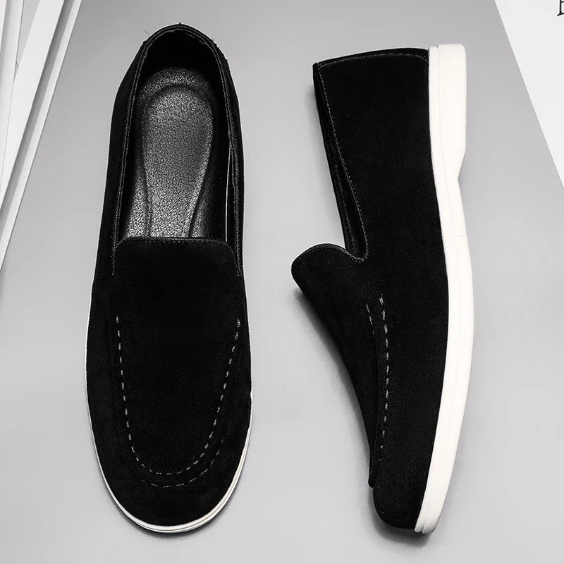 Mocassins élégants en daim pour homme