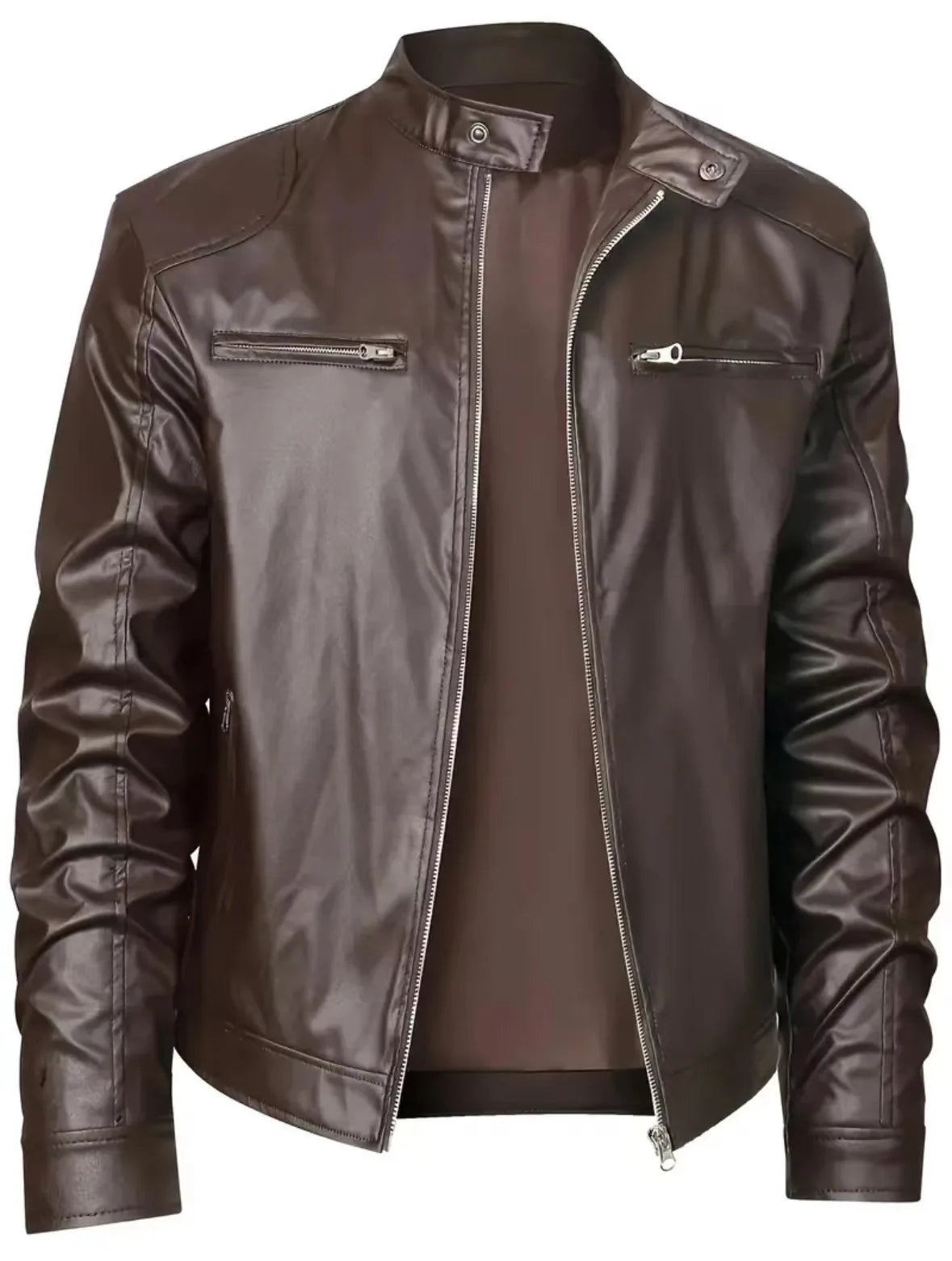 Giacca di pelle casual