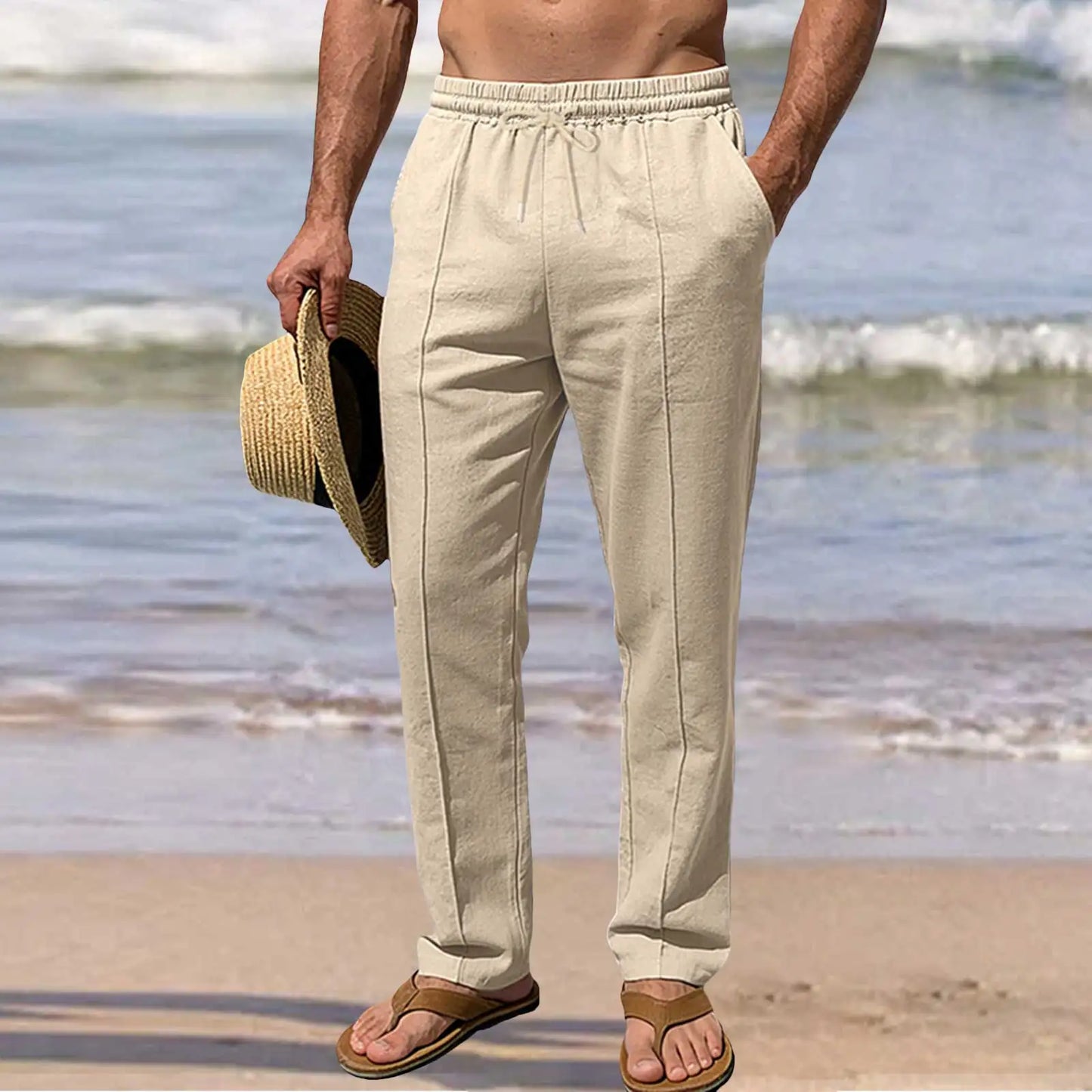 Eleganti pantaloni estivi in cotone