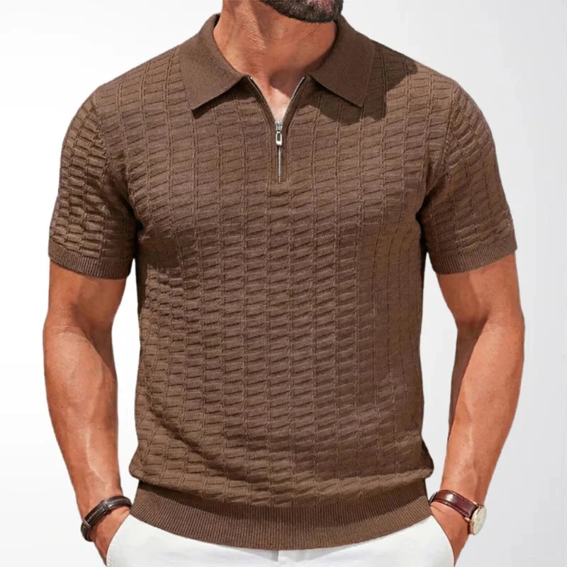 Elegante polo con zip
