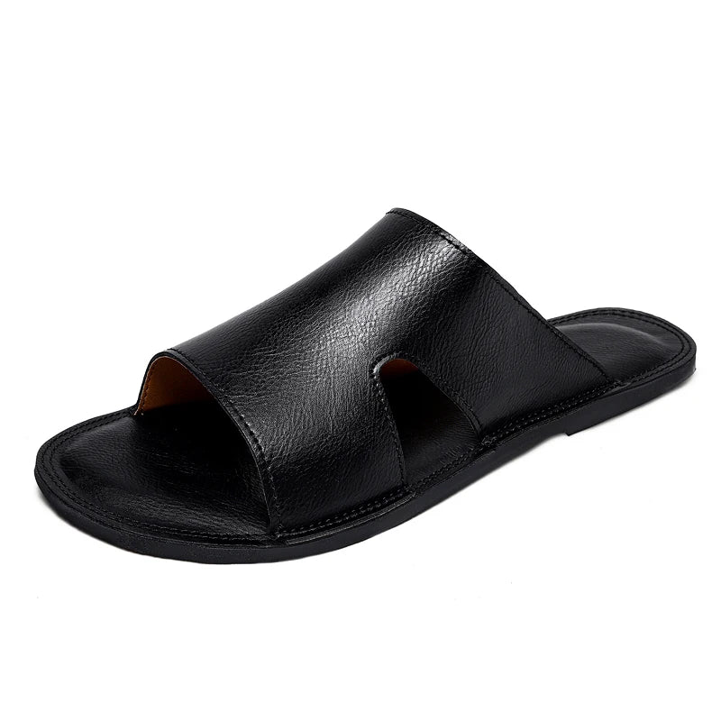 Pantofole casual in pelle