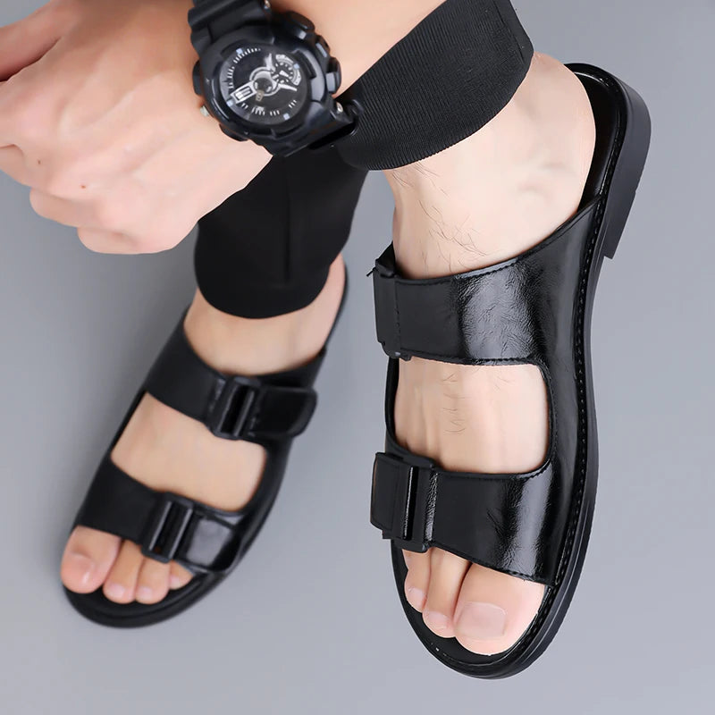 Breahable Leather Sandals