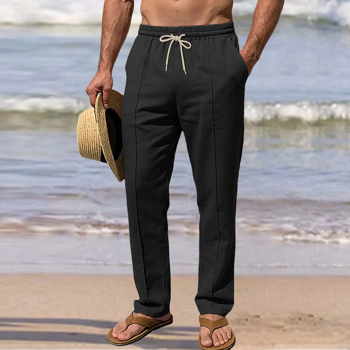 Eleganti pantaloni estivi in cotone
