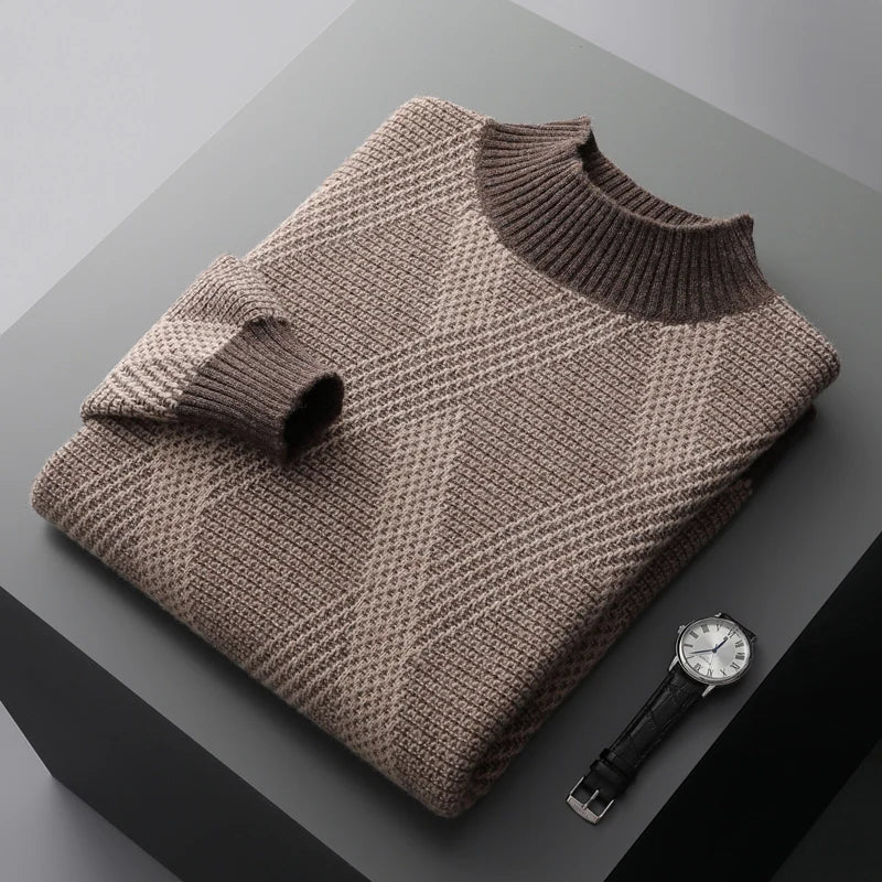 Cuzco High Collar Cashmere Sweater