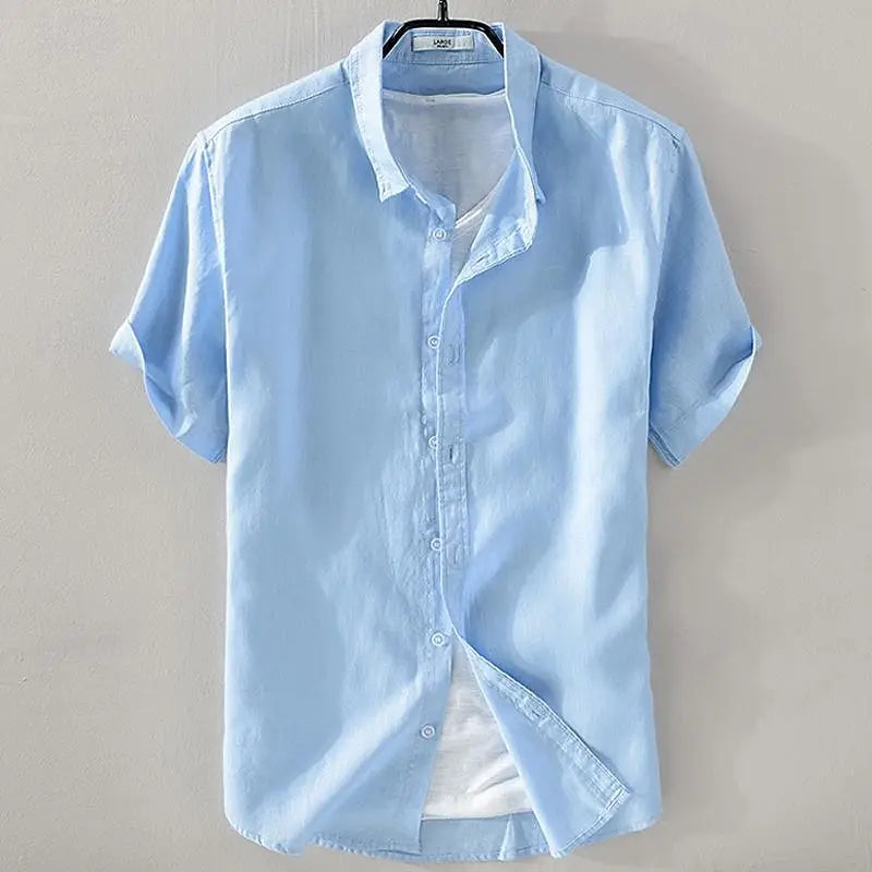 Camicia da uomo a maniche corte