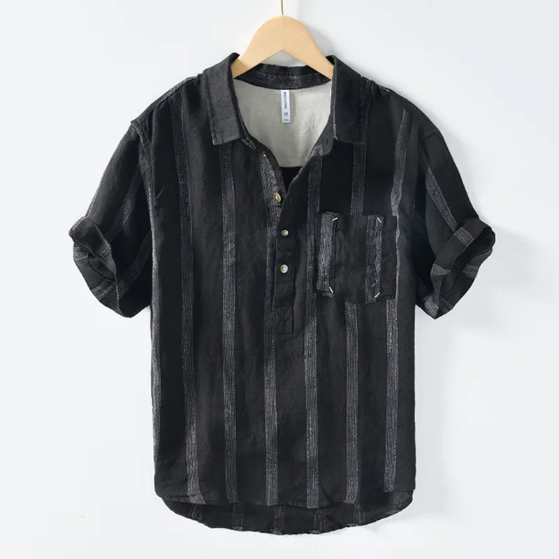 Elegant Japenese Linen Shirt