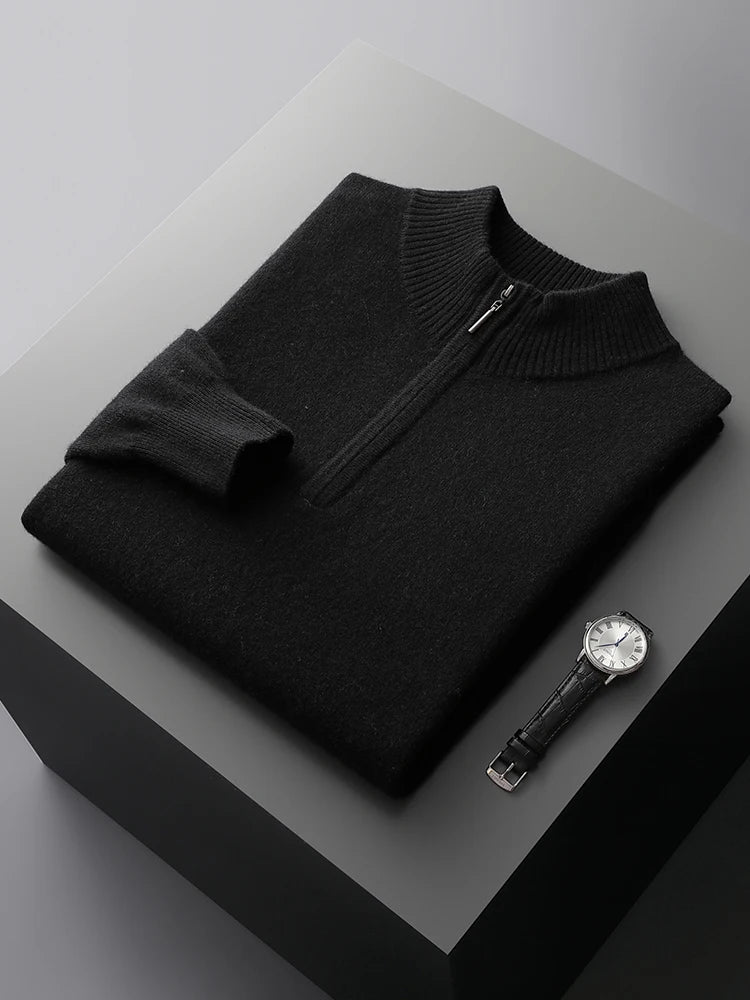 Florence Cashmere Zip Sweater