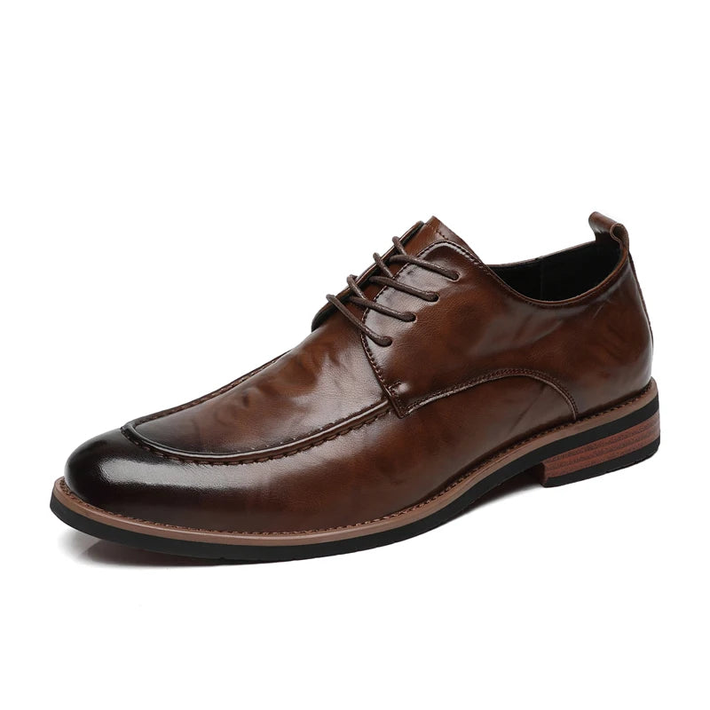 Italian Leather Oxford Business Shoes
