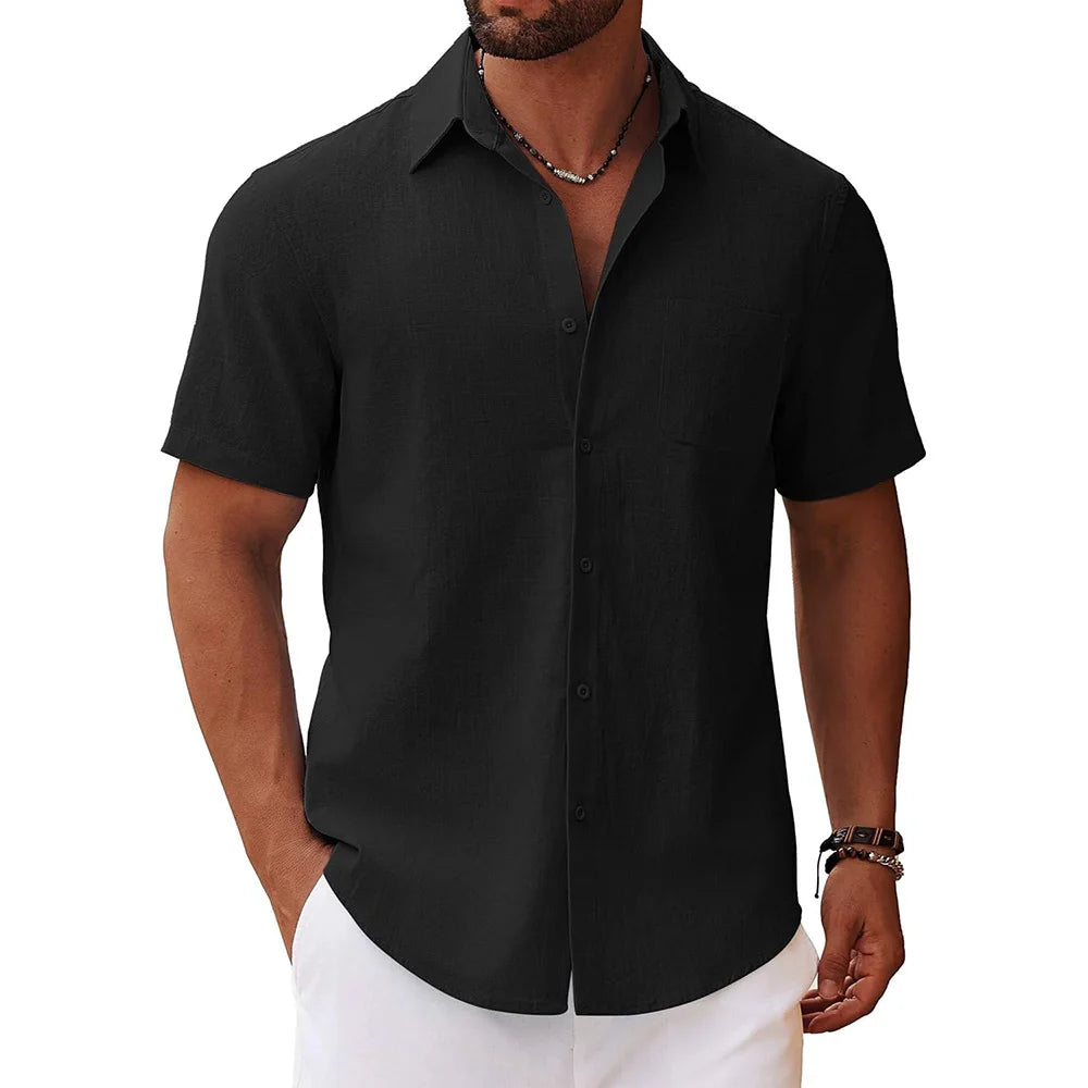 Casual Short Sleeve Men's Shirt