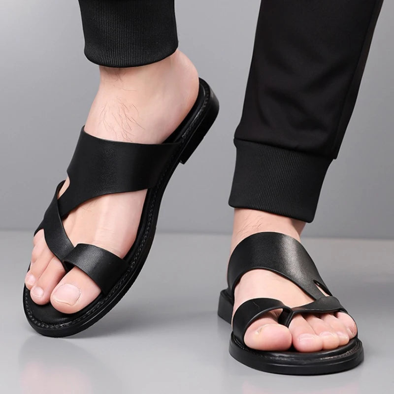 Elegant Leather Slippers