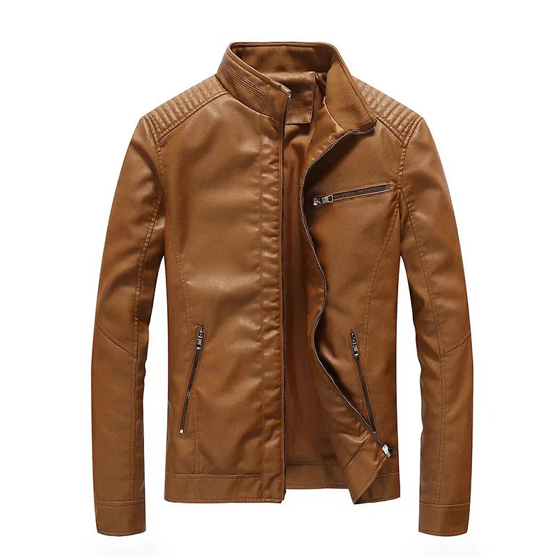 Giacca di pelle casual