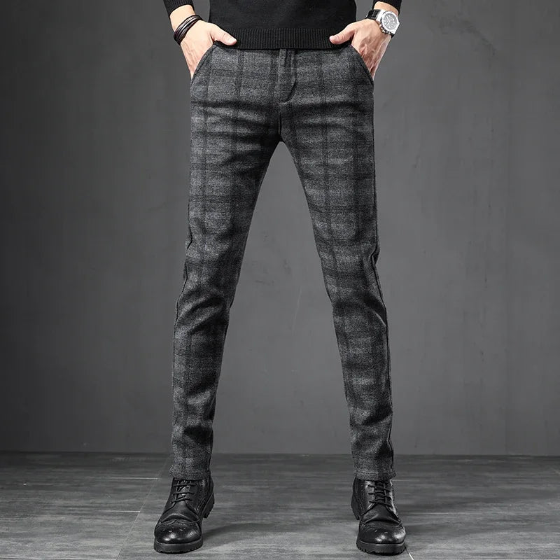 Plaid Casual Pants