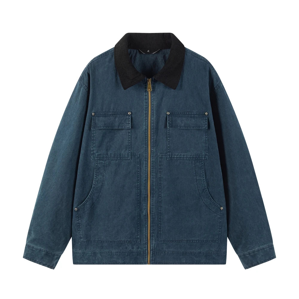 Elegant Cotton Denim Jacket