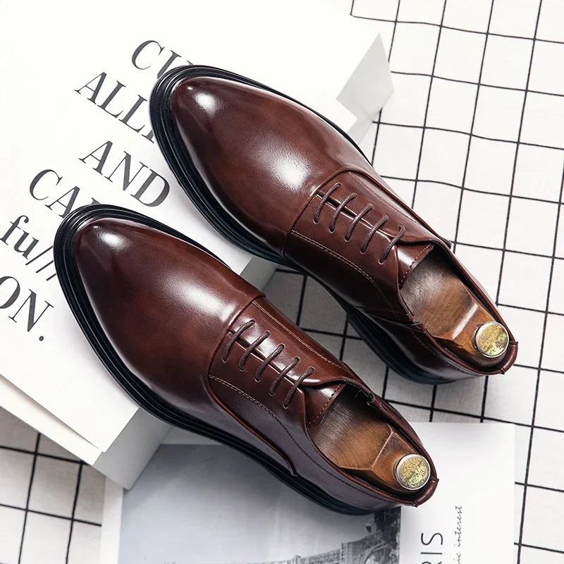 Chaussures de ville en cuir Oxford haut de gamme