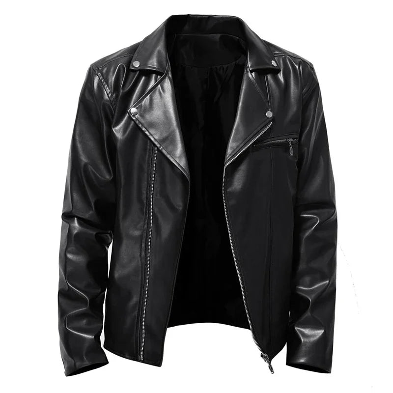 Casual Men's Leather Jacket