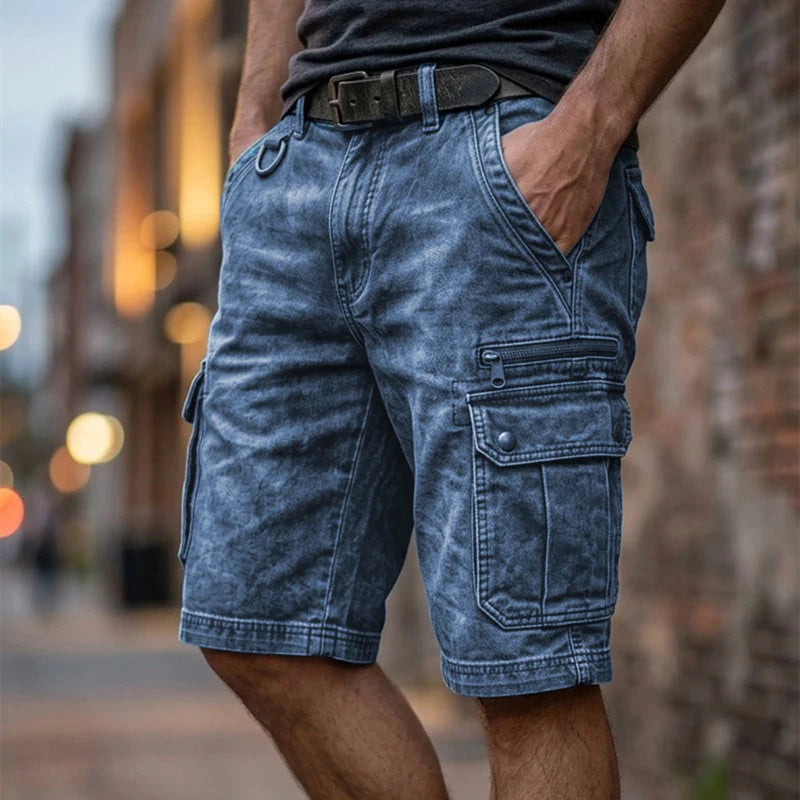 Eleganti pantaloncini cargo da uomo