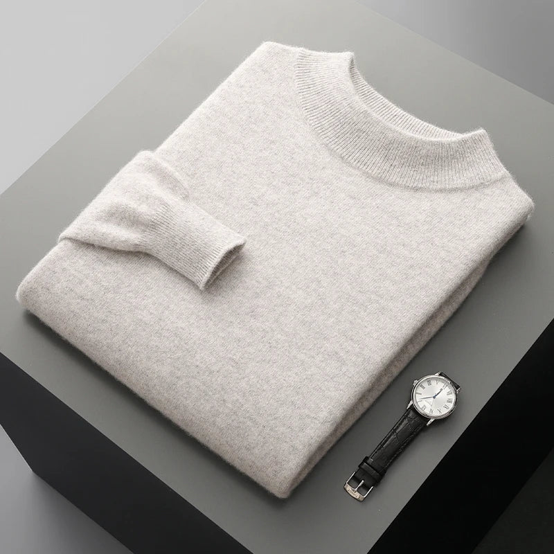 Stand Up Collar Cashmere Sweater