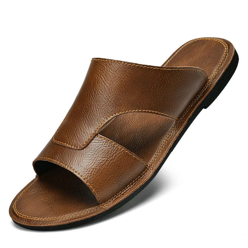 Elegant Leather Beach Sandals