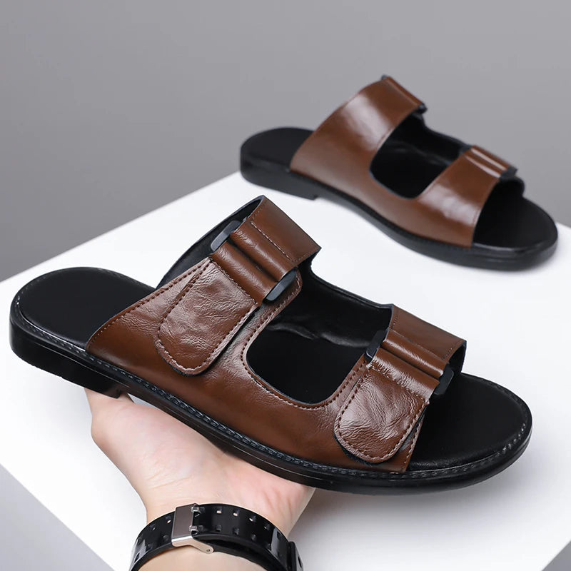 Breahable Leather Sandals