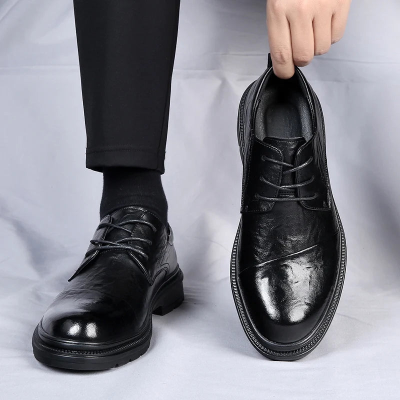 Elegant British Style Leather Shoes