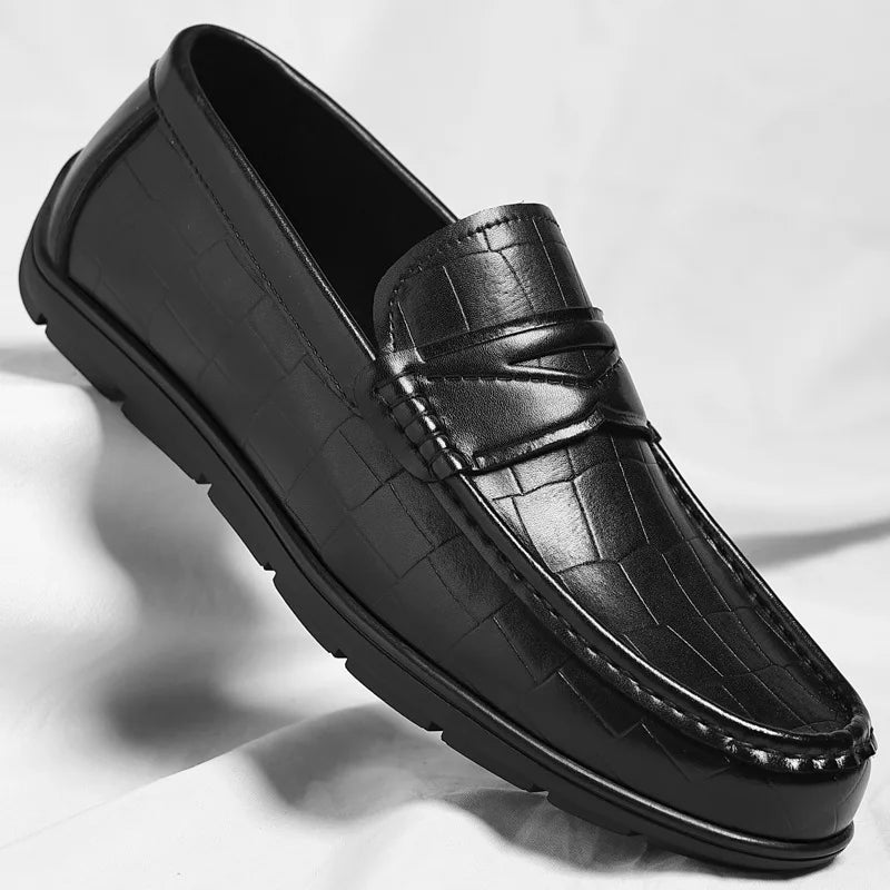 Mocassins élégants en cuir britannique