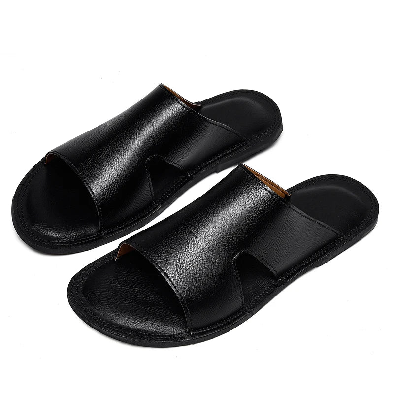 Pantofole casual in pelle