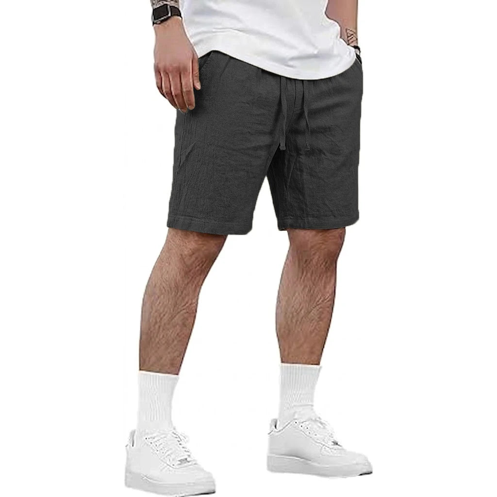 Short en lin pour homme